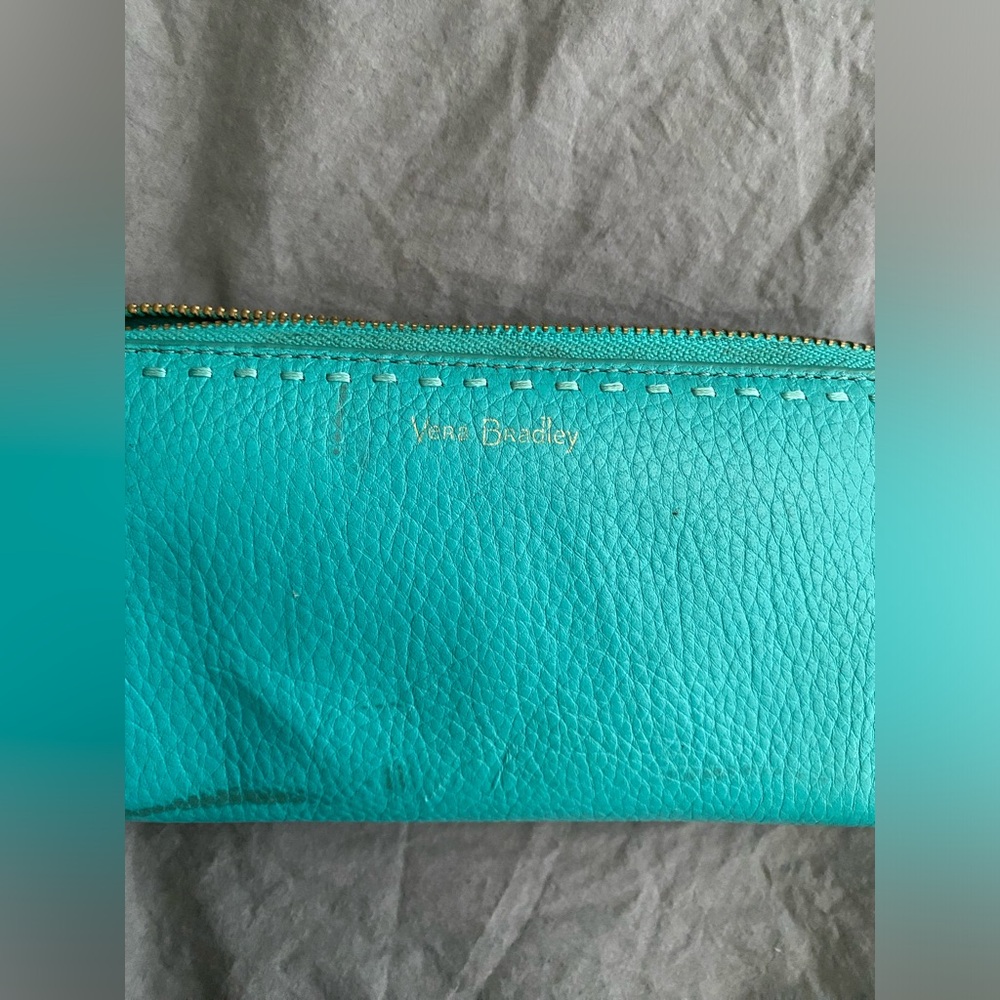 Vera Bradley leather wristlet